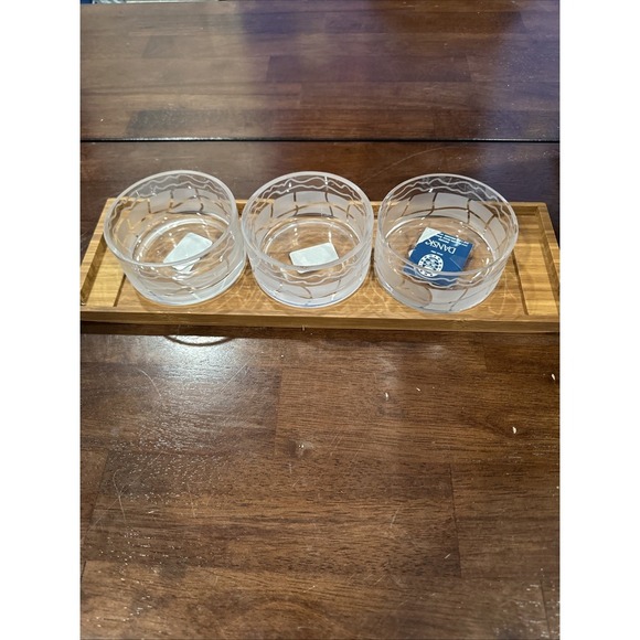 Dansk 4 Piece Set With Bamboo Tray 16x5‎ - Picture 2 of 6